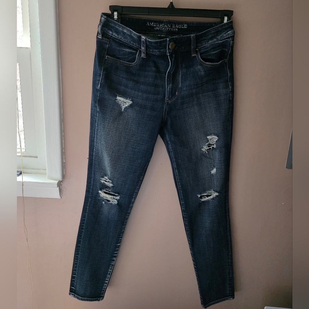 American Eagle Outfitters Blue Skinny Jeans Modern Fit